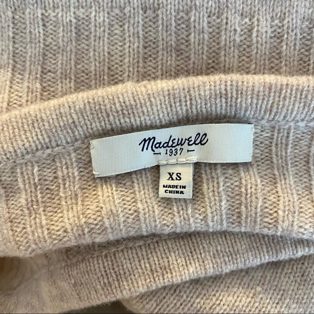 34-Madewell Pinewood Pullover Sweater in Natural XS - Picture 5 of 7